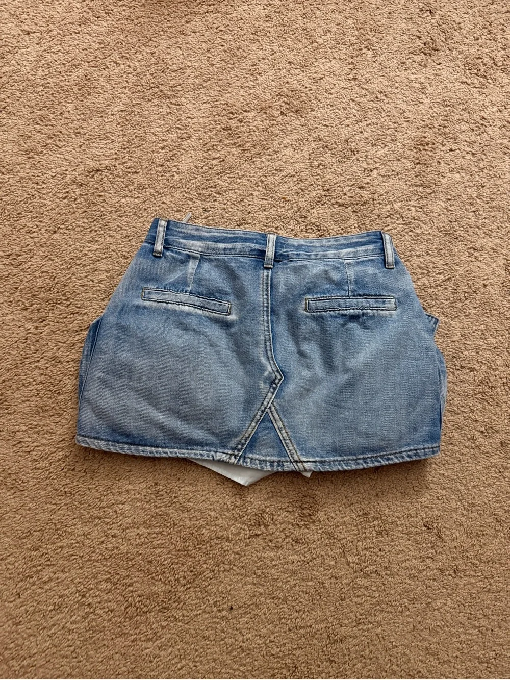 Micas Blue Denim Cargo Mini Skirt - Picture 3 of 3